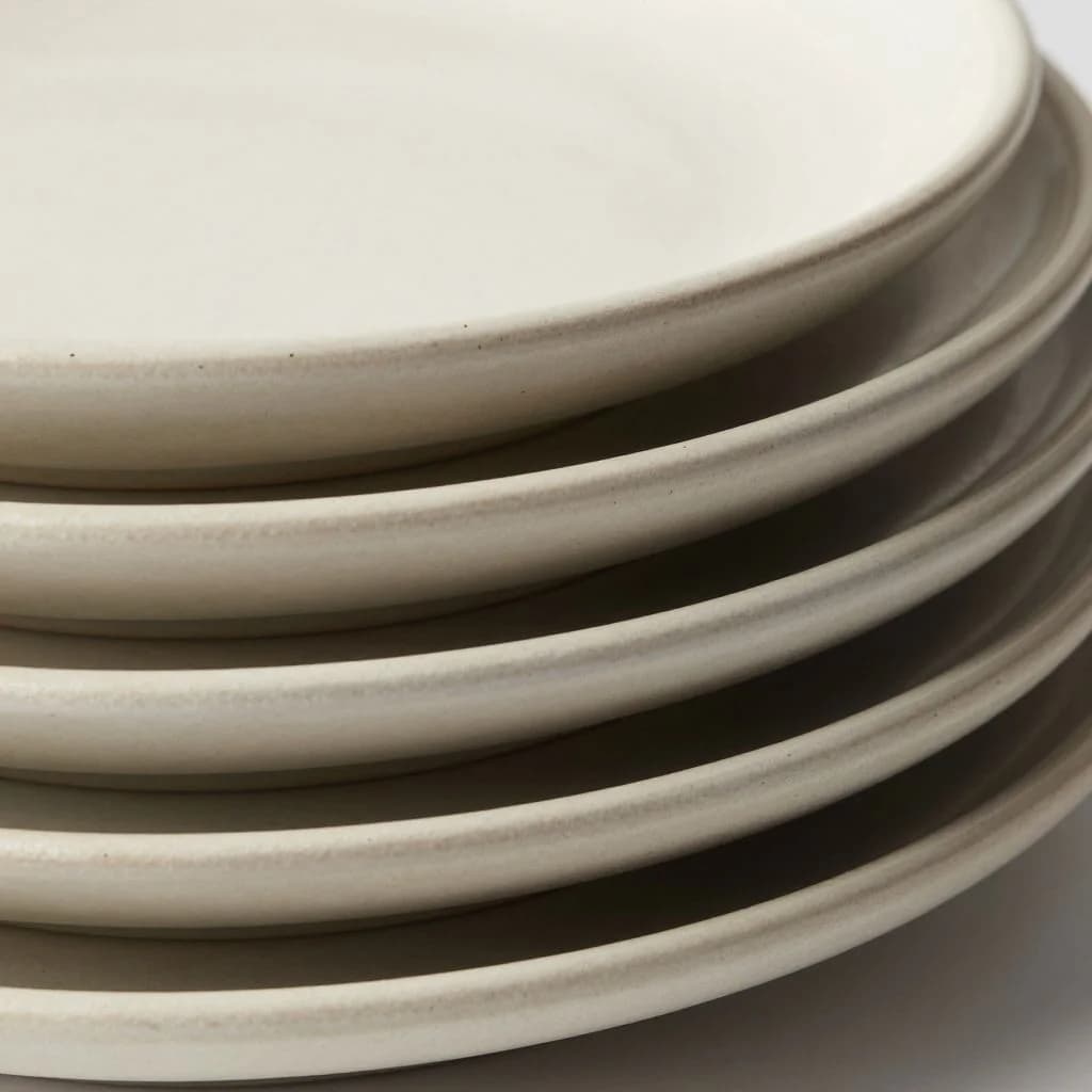 Stoneware Dinner Plate Set (4) — view 3