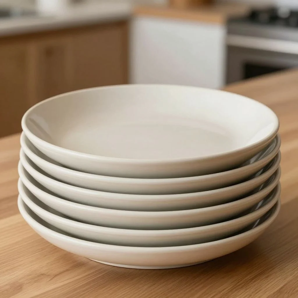 Stoneware Dinner Plate Set (4) — view 4