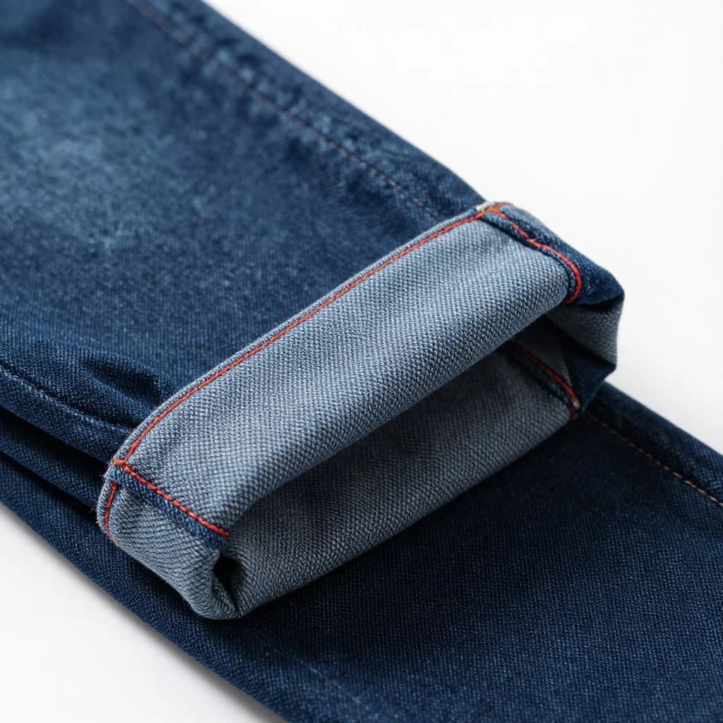Selvedge Denim Jeans — Straight — view 3