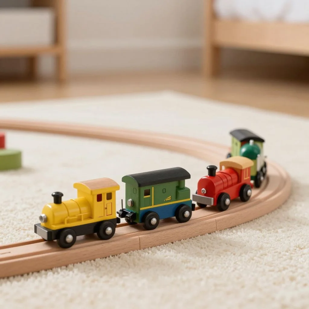 Wooden Train Set (100 piece) — view 3