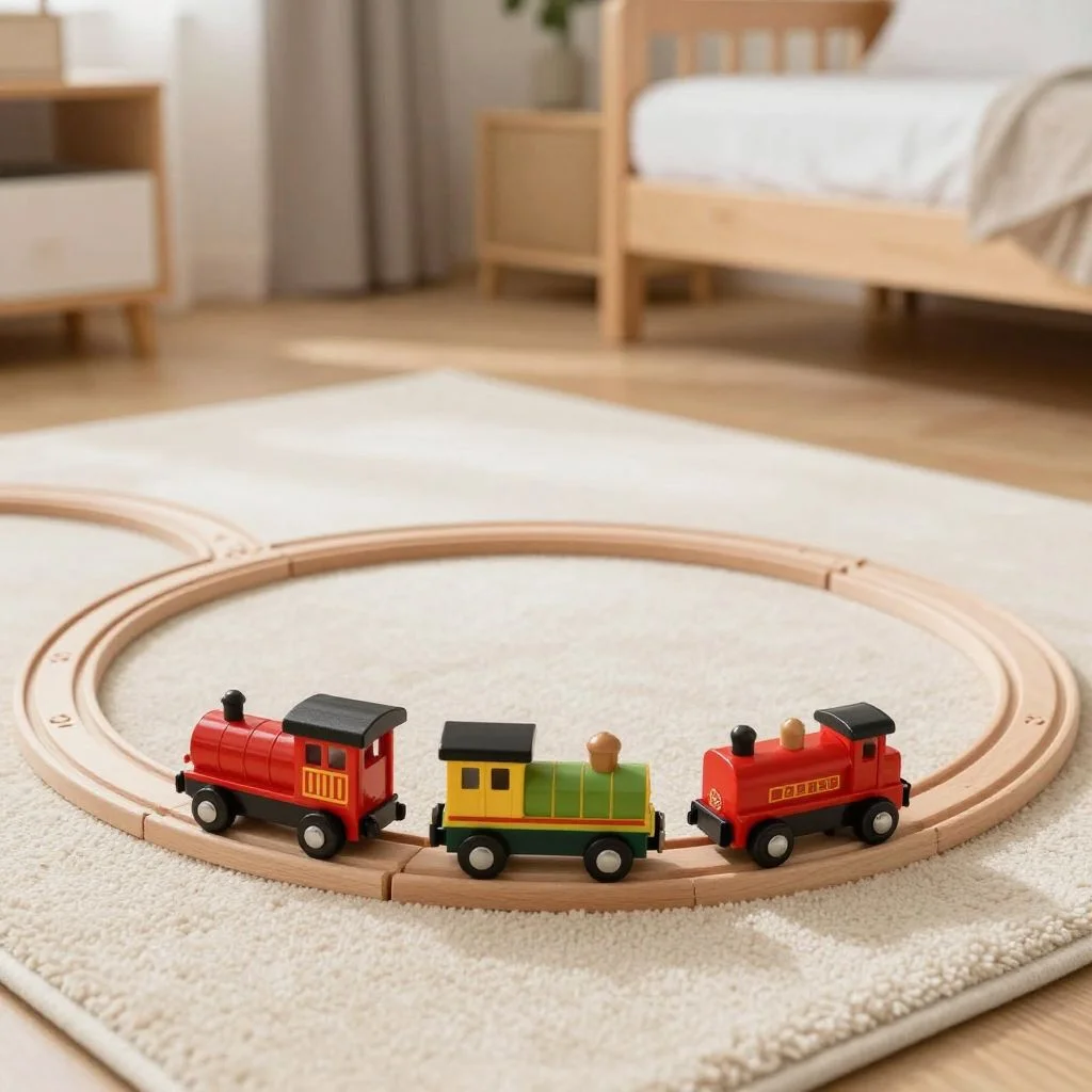 Wooden Train Set (100 piece) — view 4
