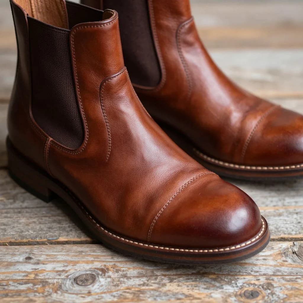 Leather Chelsea Boots — view 3