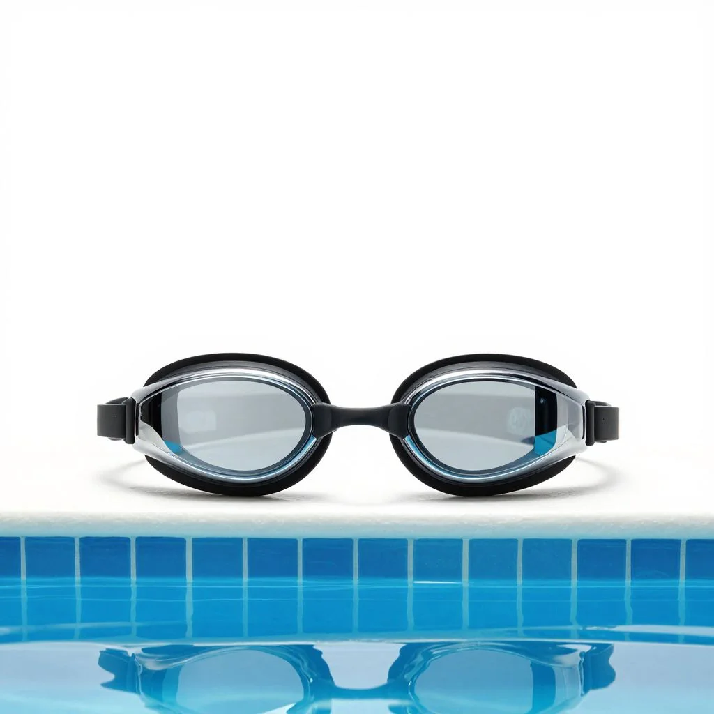 Swim Goggles with Mirrored Lens — view 1