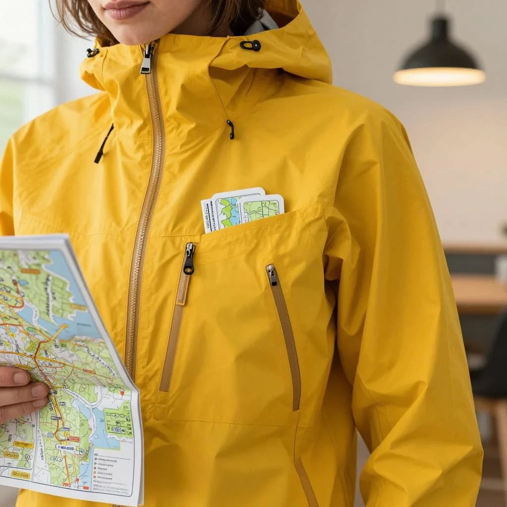 Lightweight Packable Rain Shell — view 4