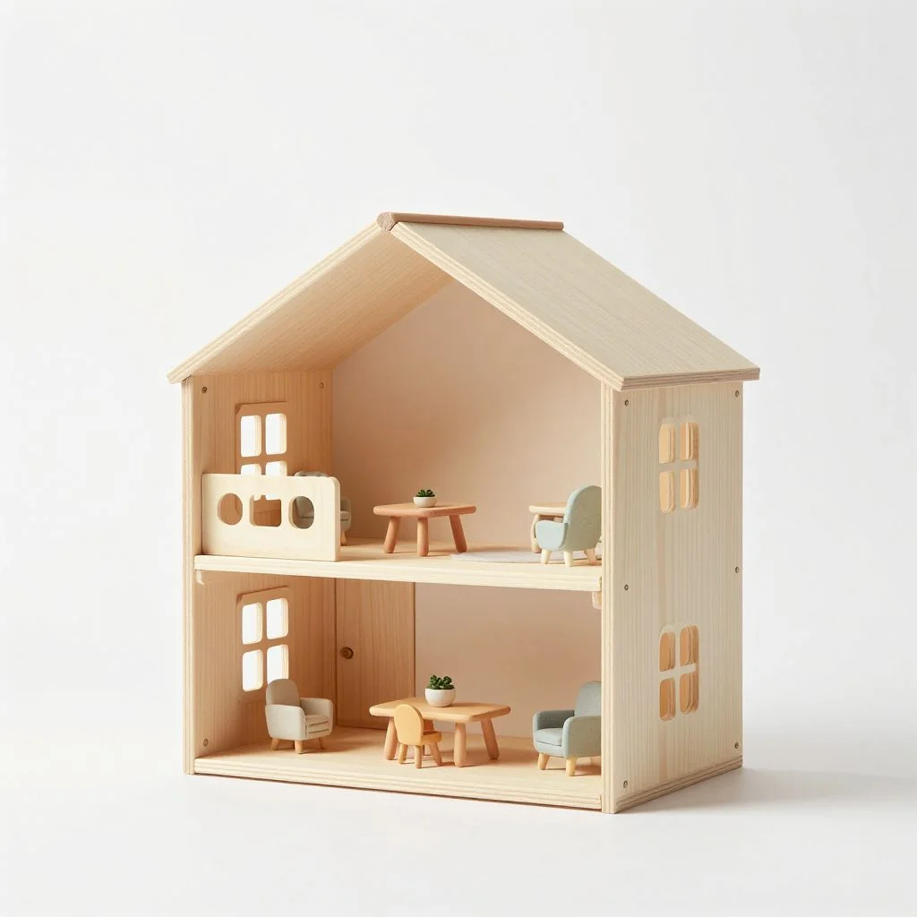 Wooden Dollhouse — view 2