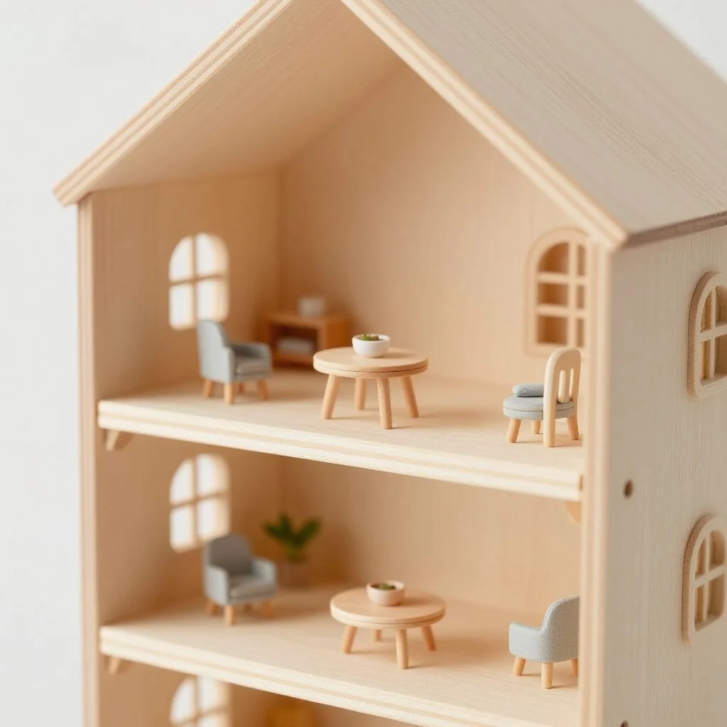 Wooden Dollhouse — view 3