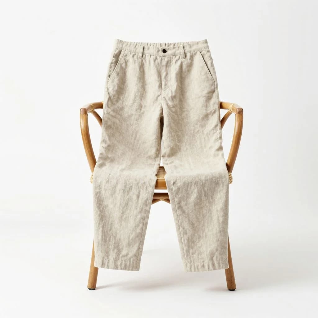Linen Drawstring Trousers — view 1