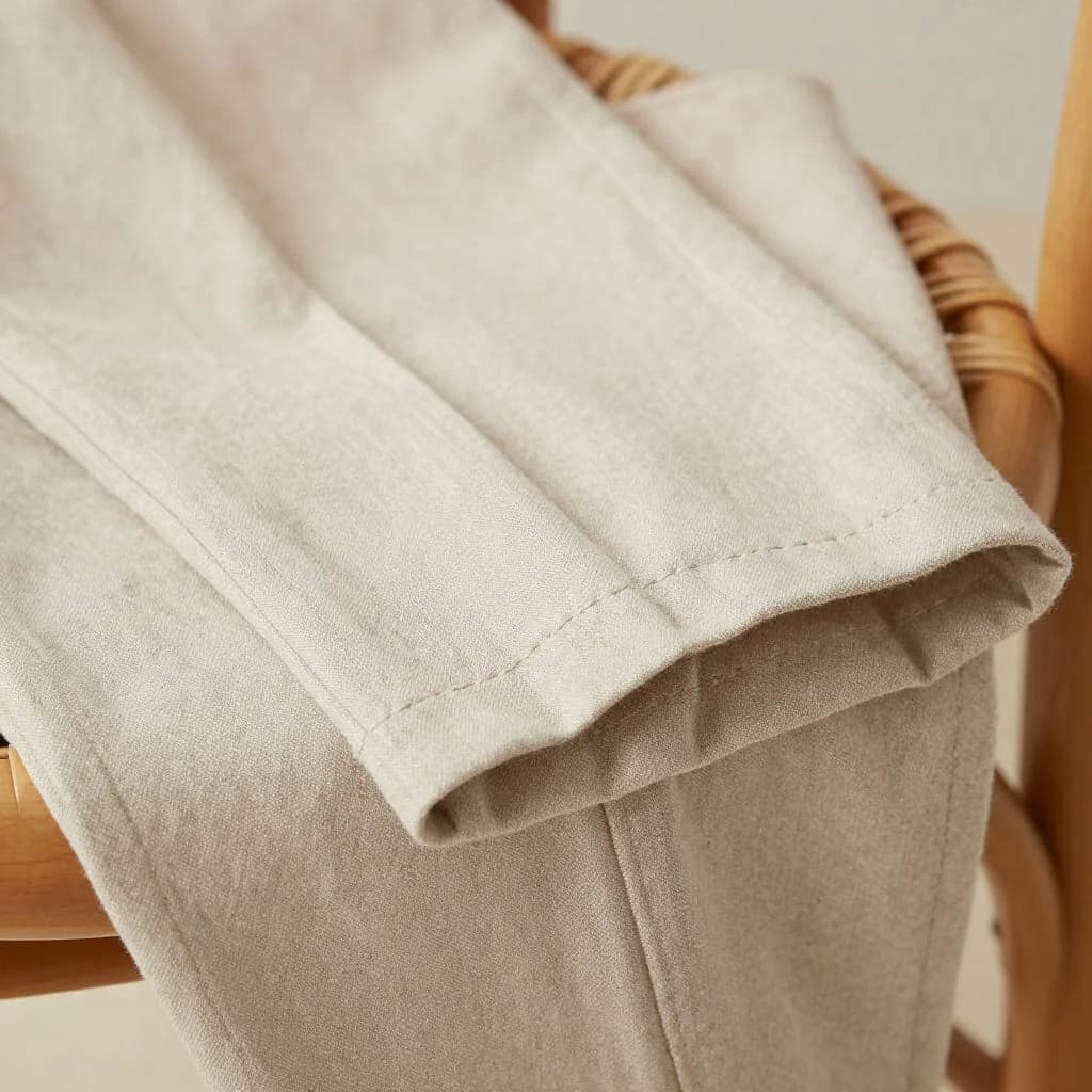 Linen Drawstring Trousers — view 3