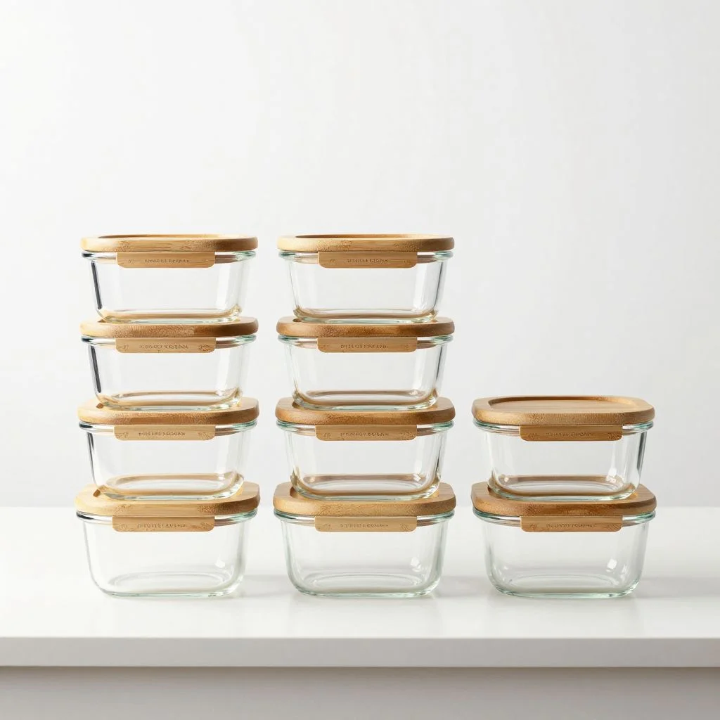 Glass Food Storage Set (10 piece)