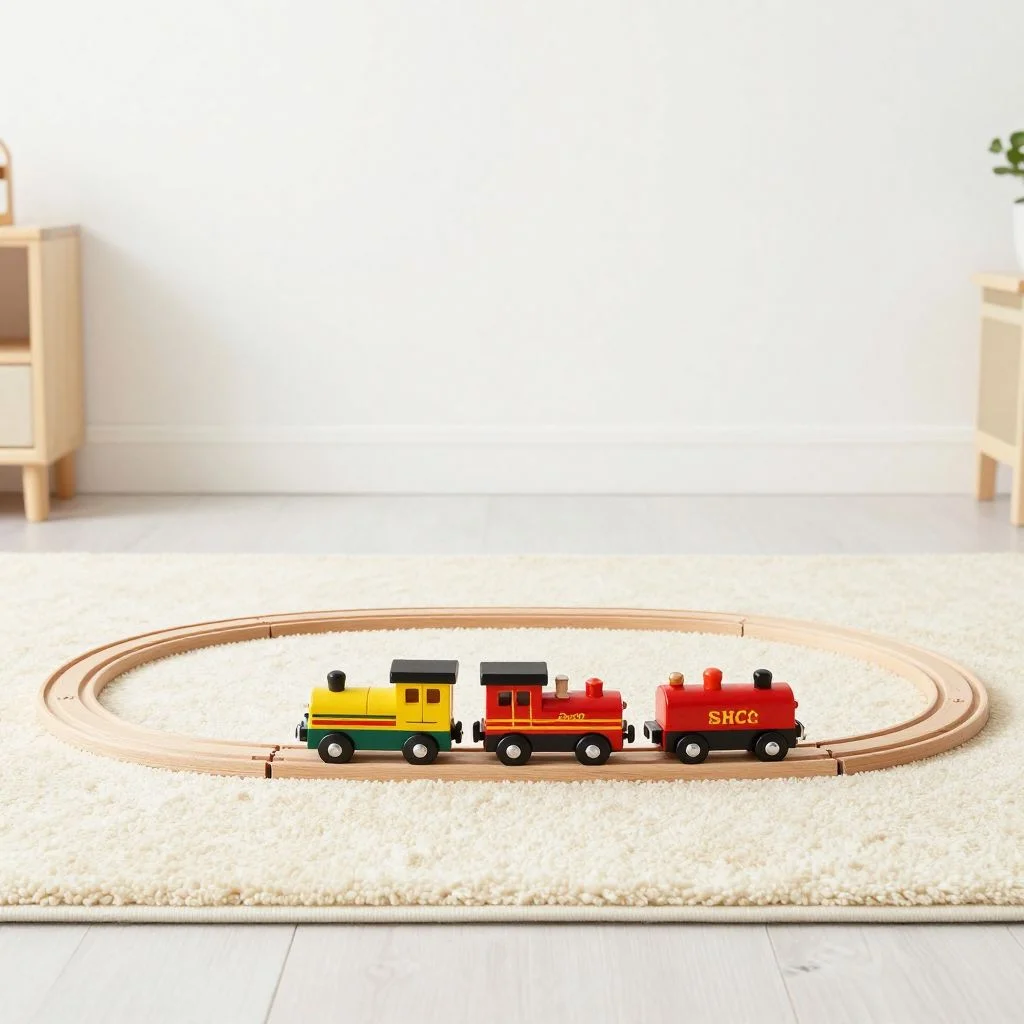 Wooden Train Set (100 piece)